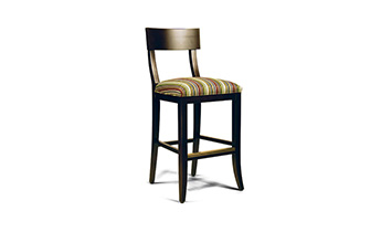 Striped bar stool
