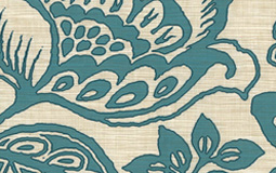 Teal floral pattern
