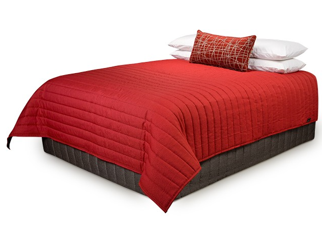Red hotel throw