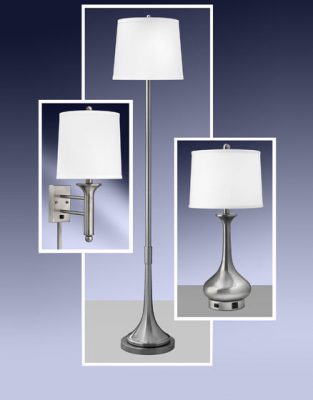 Collage of various lamp styles