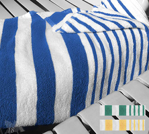 Oxford tropical stripe beach towel