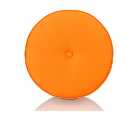 Round orange pillow